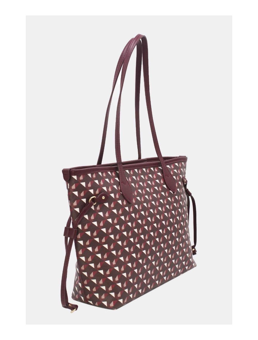 Sac Cabas Motif Géométrique 23B-5810-Rouge — vue 3