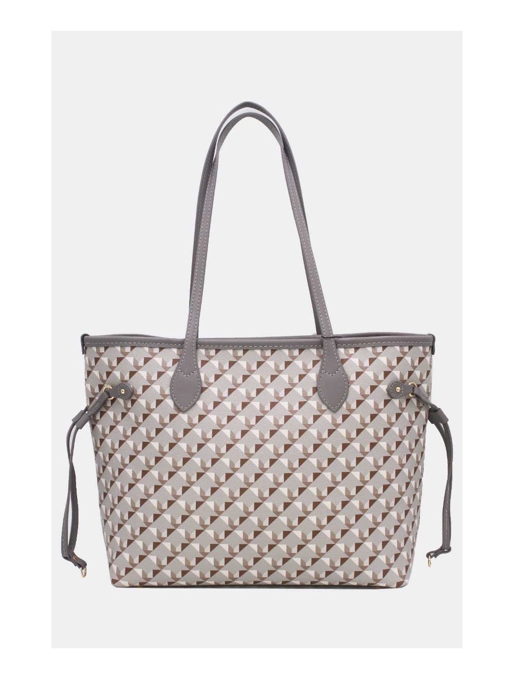 Sac Cabas Motif Géométrique 23B-5810-Gris