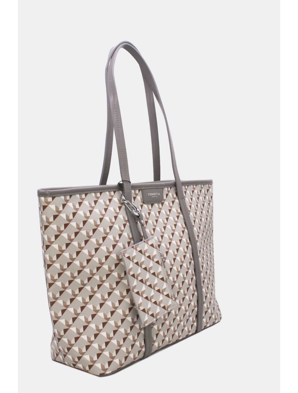 Sac Cabas Fourre-tout Oversize 24B-6068-Gris — vue 2
