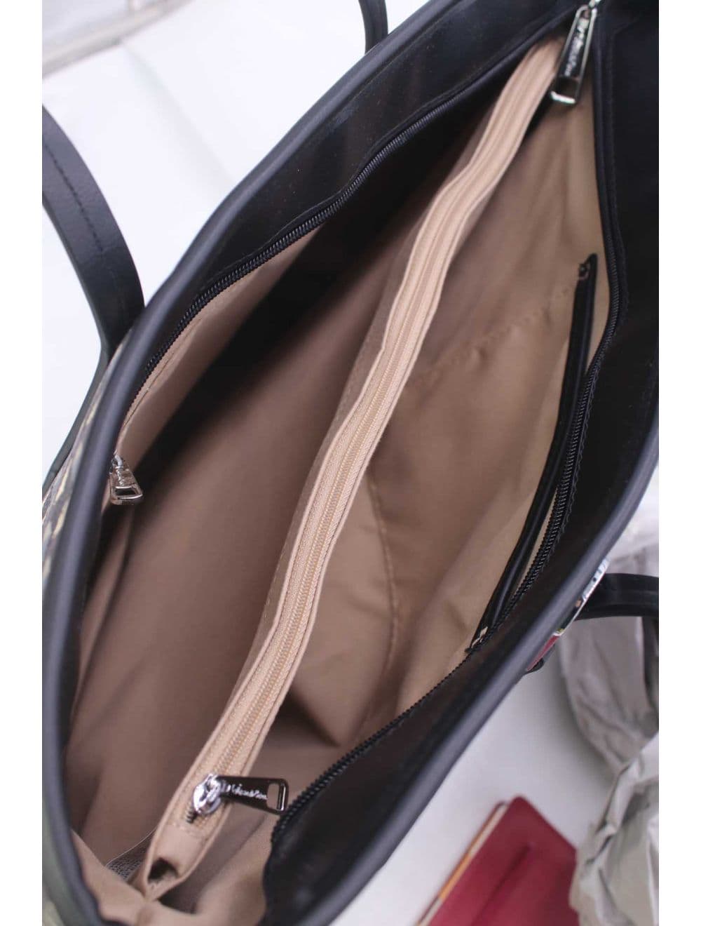 Sac Cabas Fourre-tout Oversize 24B-6068-Noir — vue 6