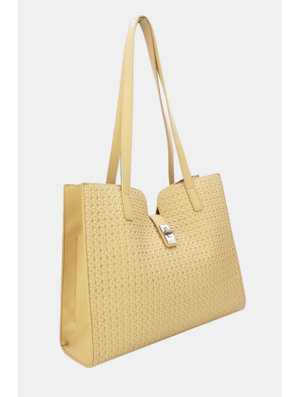 Sac Cabas Effet Tressé 24B-6097-Abricot — vue 3
