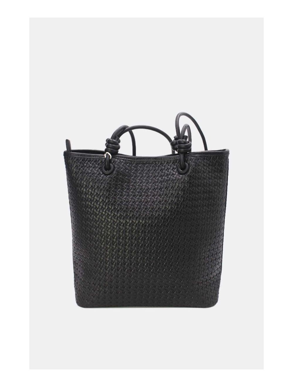 Sac Cabas Effet Tressé 24B-6096-Noir — vue 3