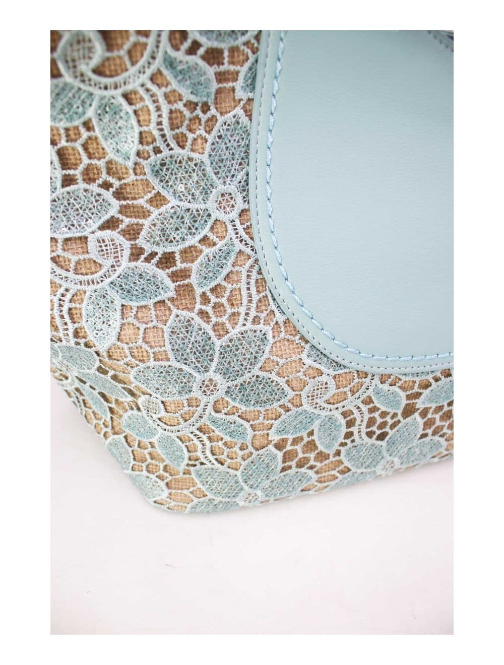 Sac Cabas Jacquard 24P-5985-Bleu — vue 5