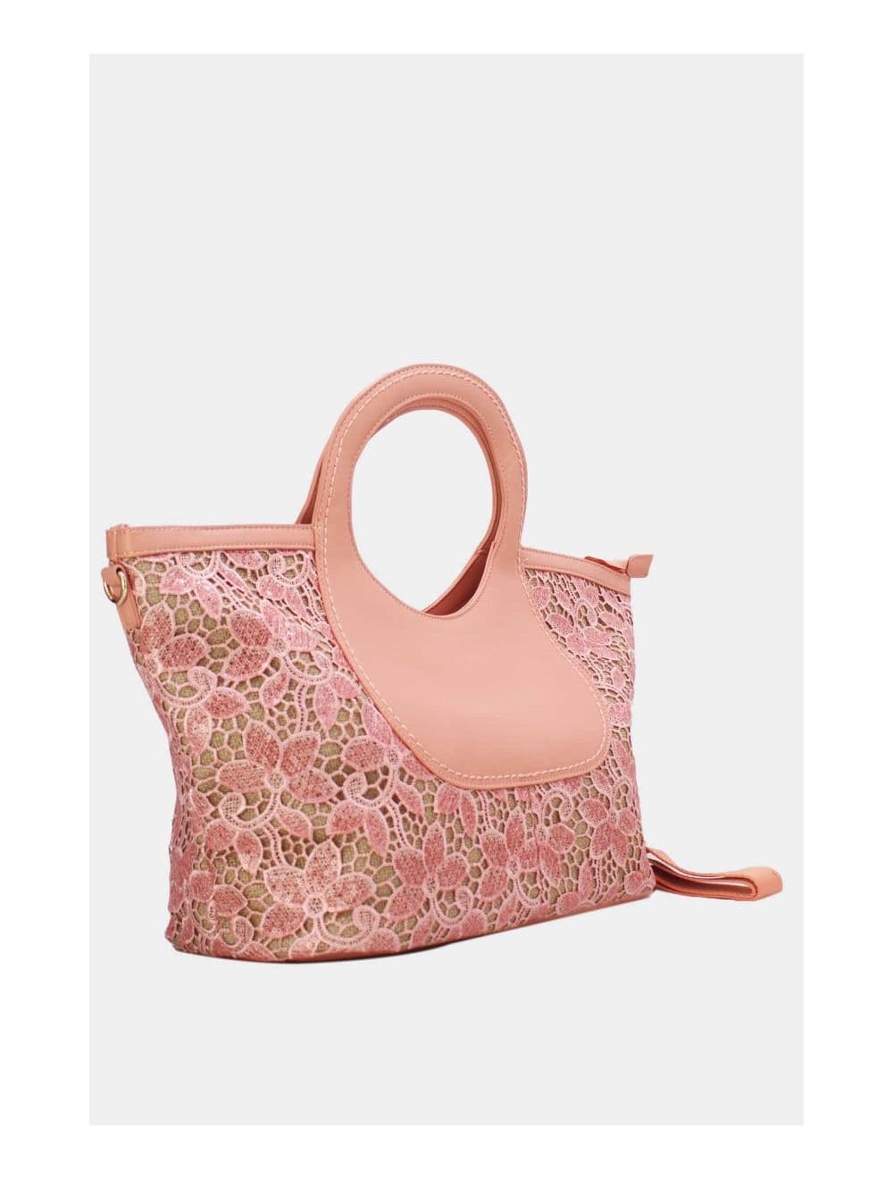 Sac Cabas Jacquard 24P-5985-Pink — vue 3