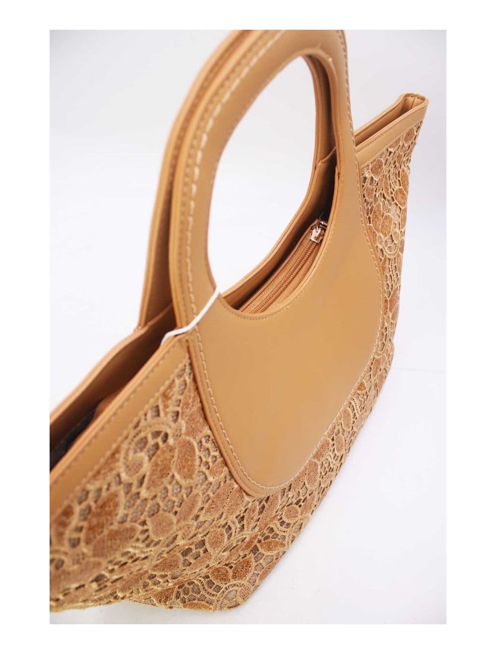 Sac Cabas Jacquard 24P-5985-Abricot — vue 5