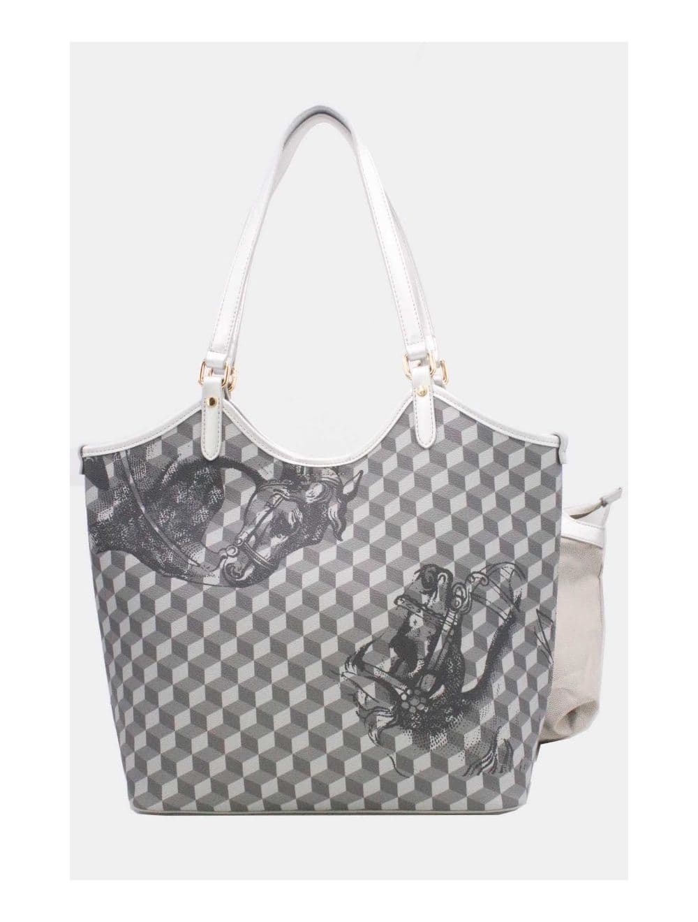 Ensemble Deux Pièces Cabas Monogramme 24B-5874-Argenté — vue 4