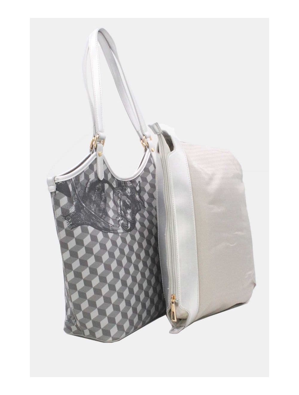 Ensemble Deux Pièces Cabas Monogramme 24B-5874-Argenté — vue 5