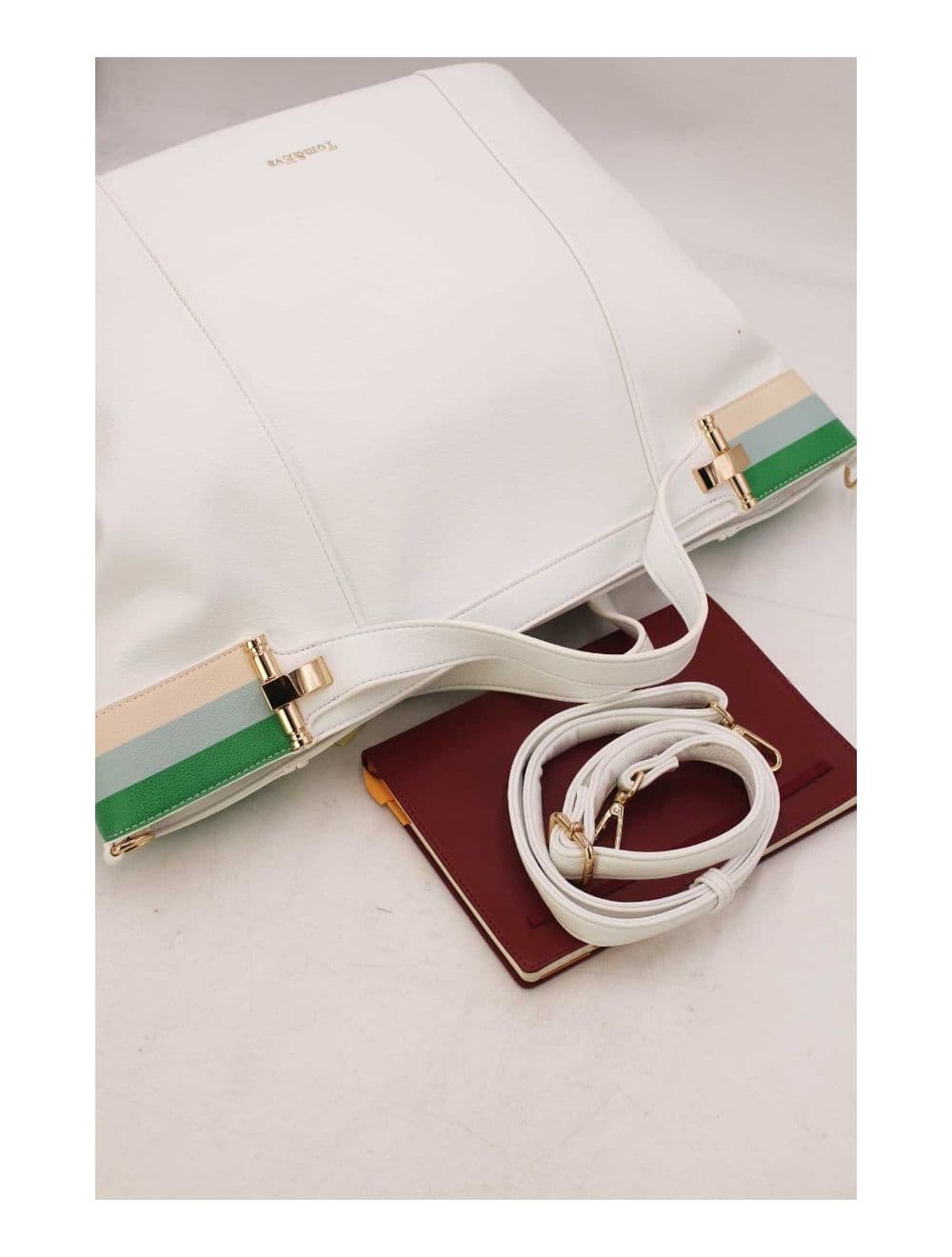 Grand Sac Cabas Ceinturé  23B-5830-Blanc