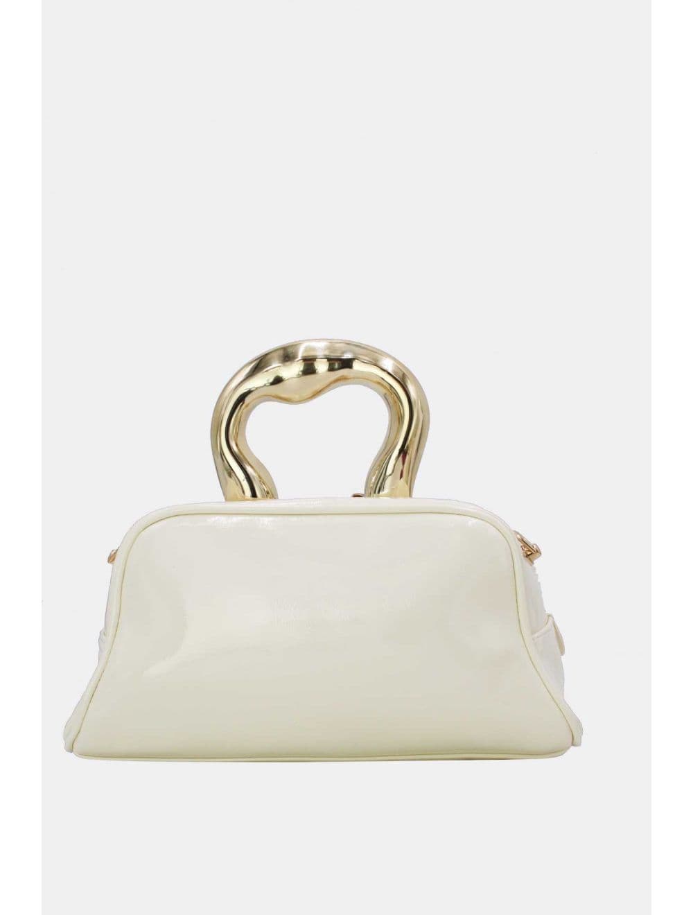 Petit Sac à Main Avec Poignée Forme De Cœur Dorée 25P-6322-Beige — vue 3