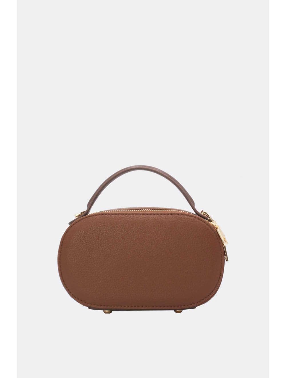 Mini Sac à Main Boîte Effet Cuir Et Tissu RÉASSORT 24P-5998-Brown/Coffee — vue 3