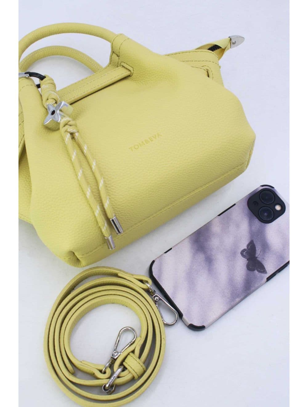 Petit Sac à Main à Ceinture STOCK FAIBLE 25P--6167-Citron — vue 5