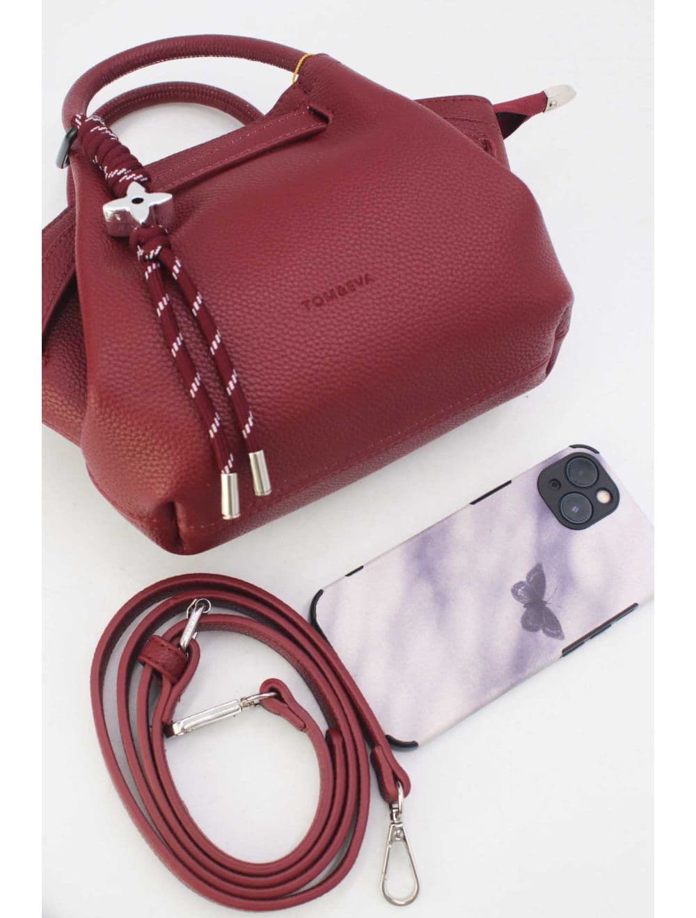Petit Sac à Main à Ceinture STOCK FAIBLE 25P--6167-D.Red — vue 4