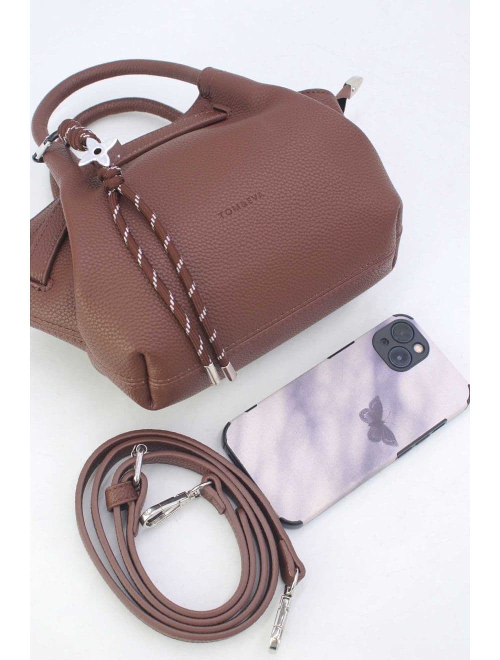 Petit Sac à Main à Ceinture STOCK FAIBLE 25P--6167-Café — vue 4