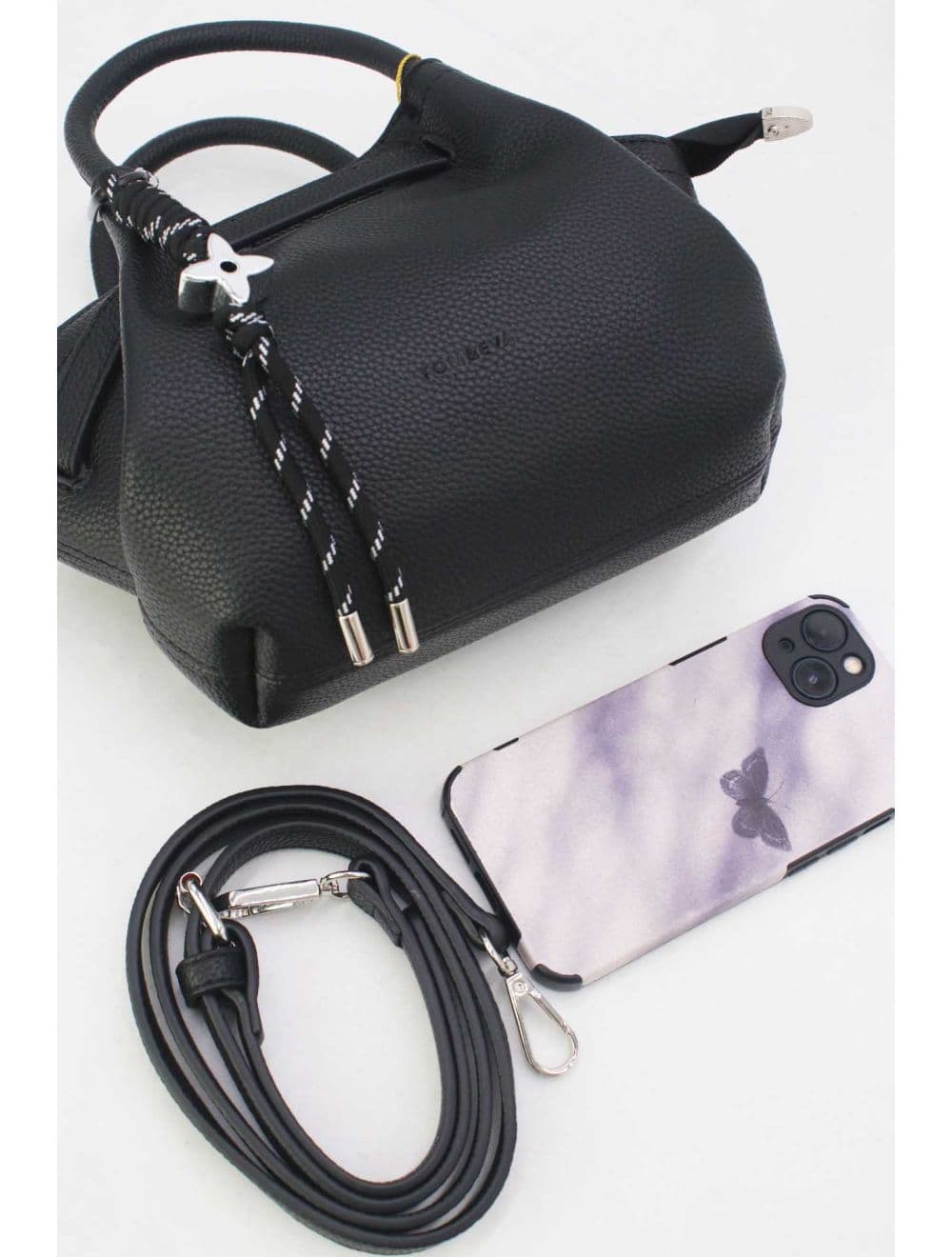 Petit Sac à Main à Ceinture STOCK FAIBLE 25P--6167-Noir — vue 4