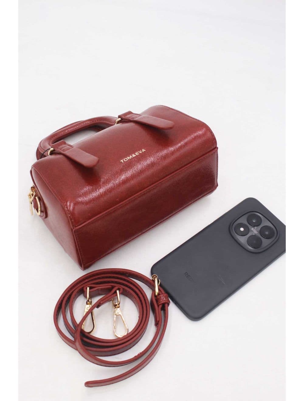 Petit Sac Docteur Style Vintage 25P-6385-Rouge — vue 4