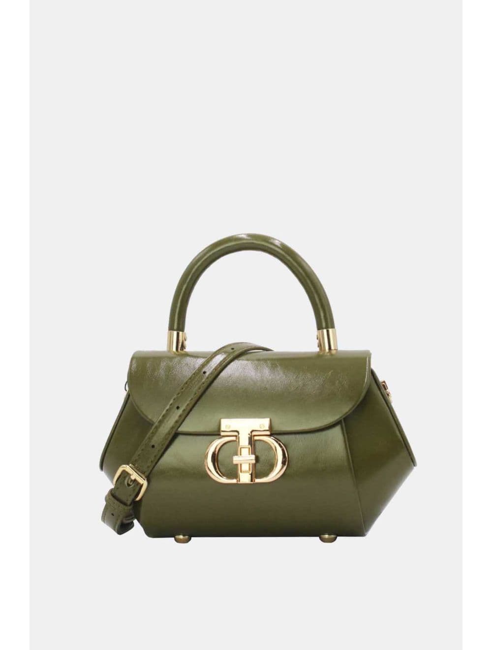 Petit Sac à Main Effet Vernis 25P-6383-Vert