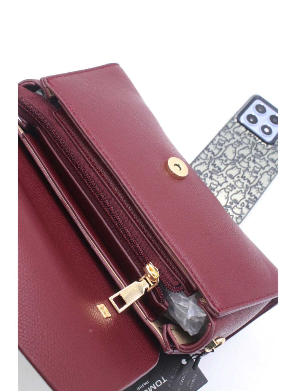 Petit Sac à Main Baguette RÉASSORT 25P-6216-Rouge