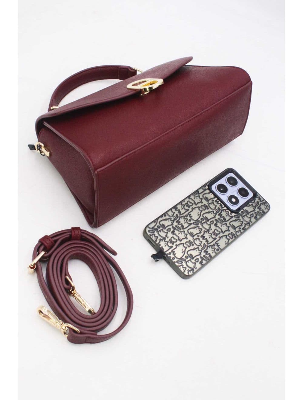 Petit Sac à Main Baguette RÉASSORT 25P-6216-Rouge — vue 5