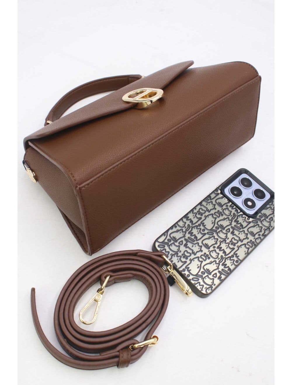 Petit Sac à Main Baguette RÉASSORT 25P-6216-Café — vue 5