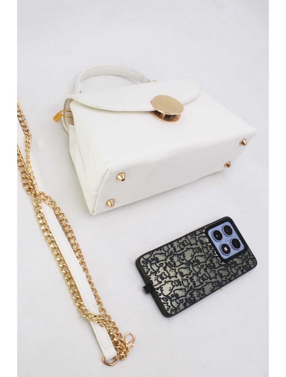 Petit Sac à Main Chic Minimaliste 25P-6329-Blanc — vue 4