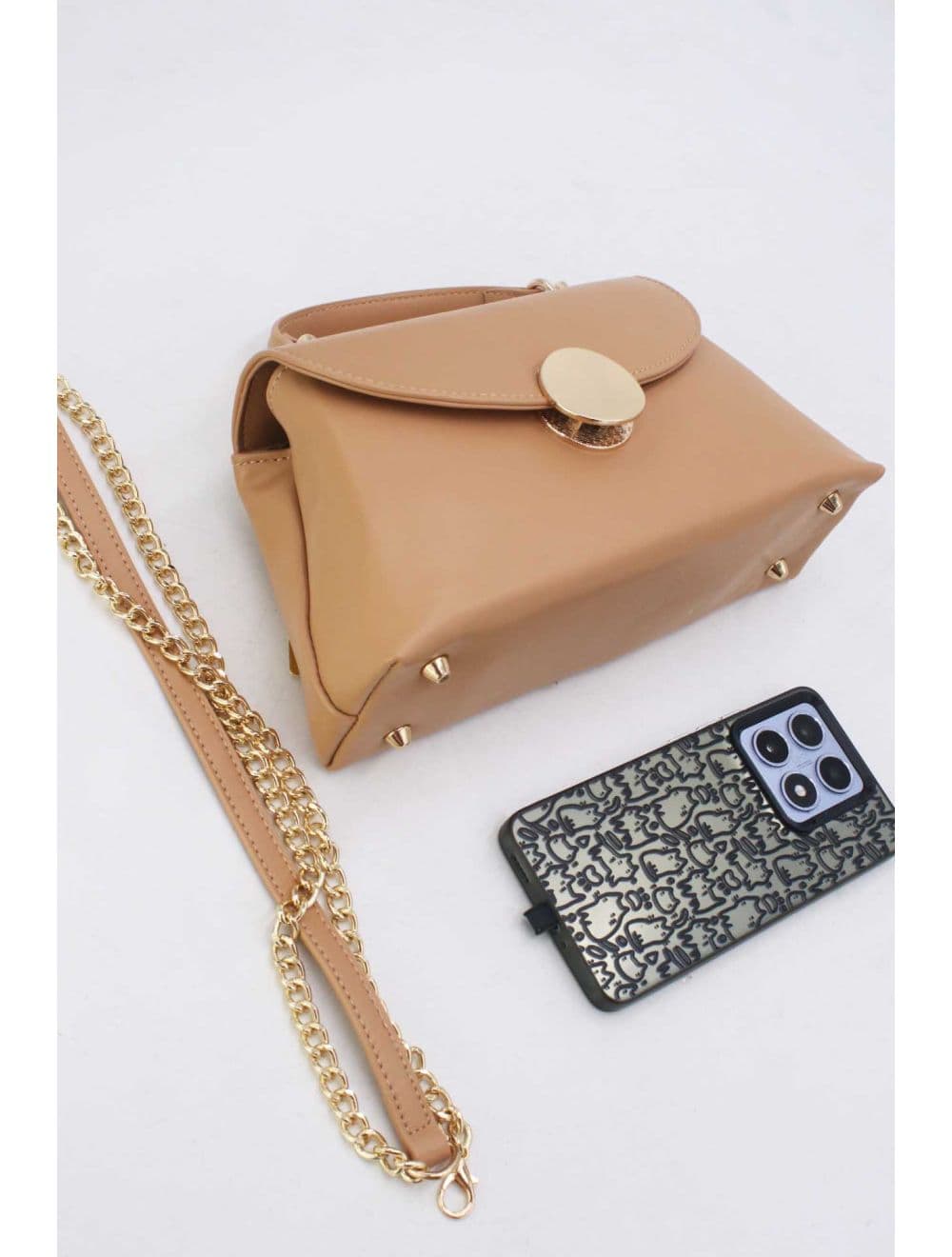 Petit Sac à Main Chic Minimaliste 25P-6329-Abricot — vue 4