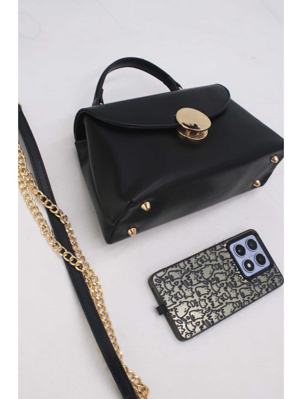 Petit Sac à Main Chic Minimaliste 25P-6329-Noir — vue 3