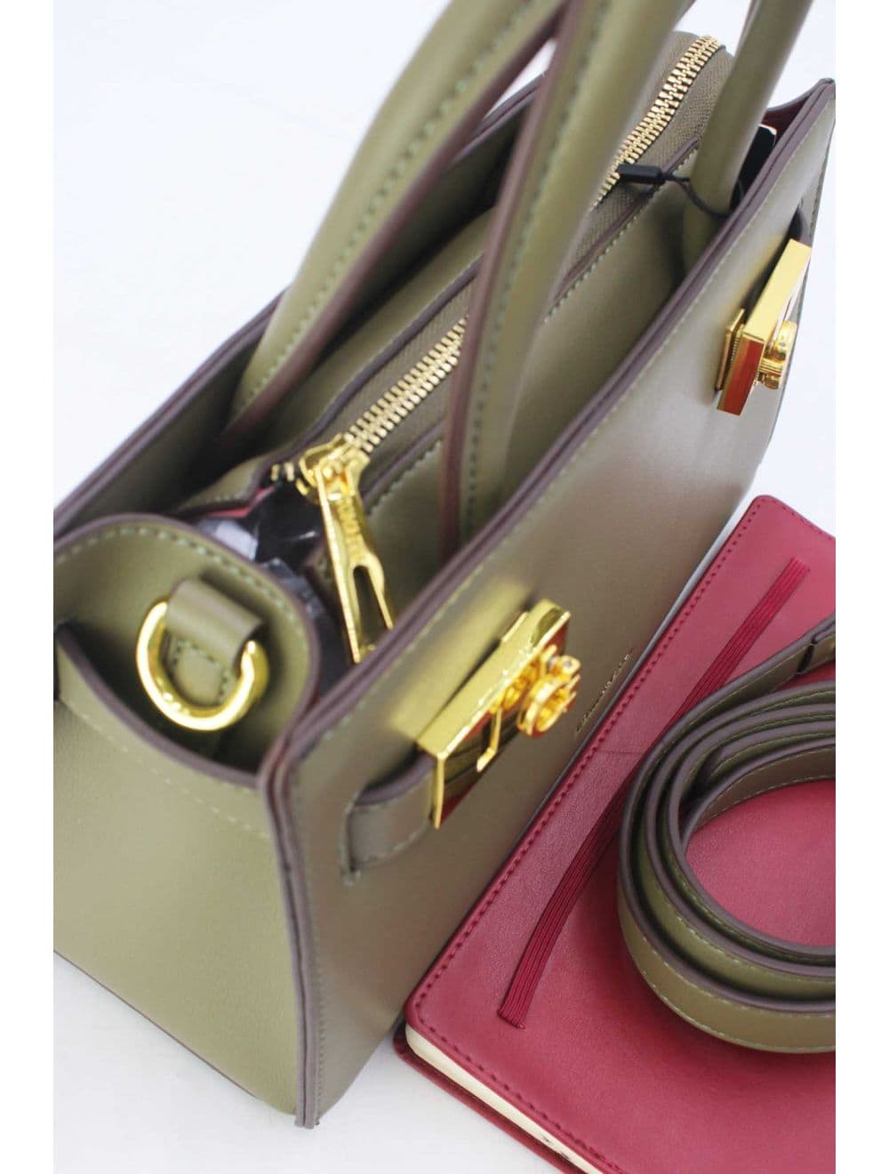 Sac à Main Chic Avec Centuire 25b-6352-Vert — vue 5