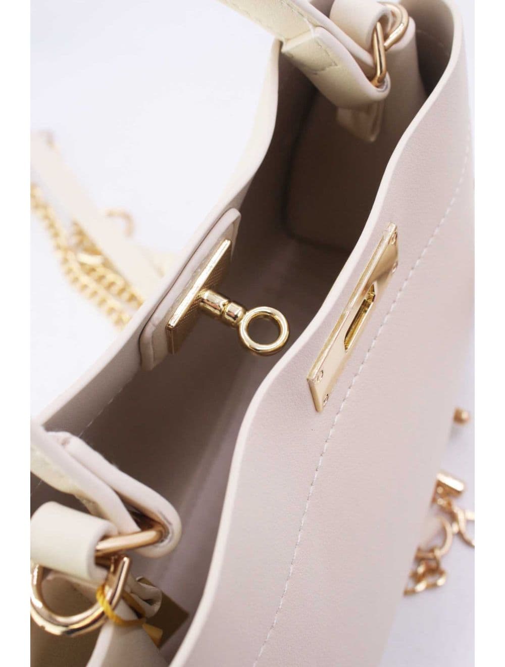 Petit Sac à Main Chic Avec Porte Clé 2-in-1 25P-6331-Beige — vue 5