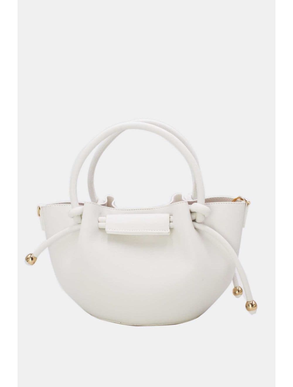 Petit Sac à Main Chic Effect Cuir 2-in-1 25P-6321-Blanc — vue 3