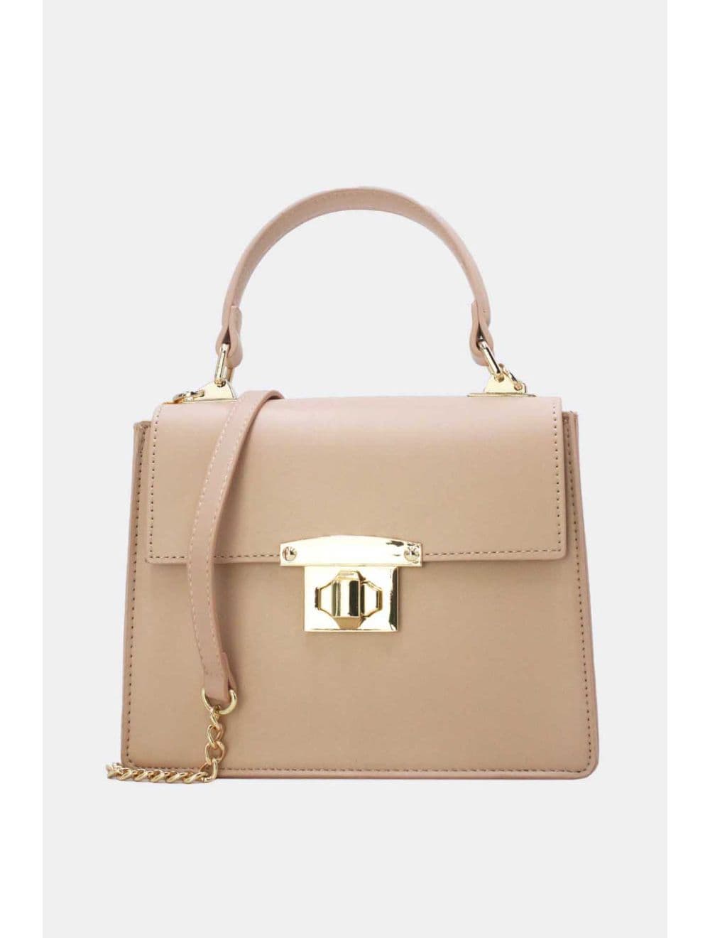 Petit Sac à Main Carré 25P-6330-Abricot