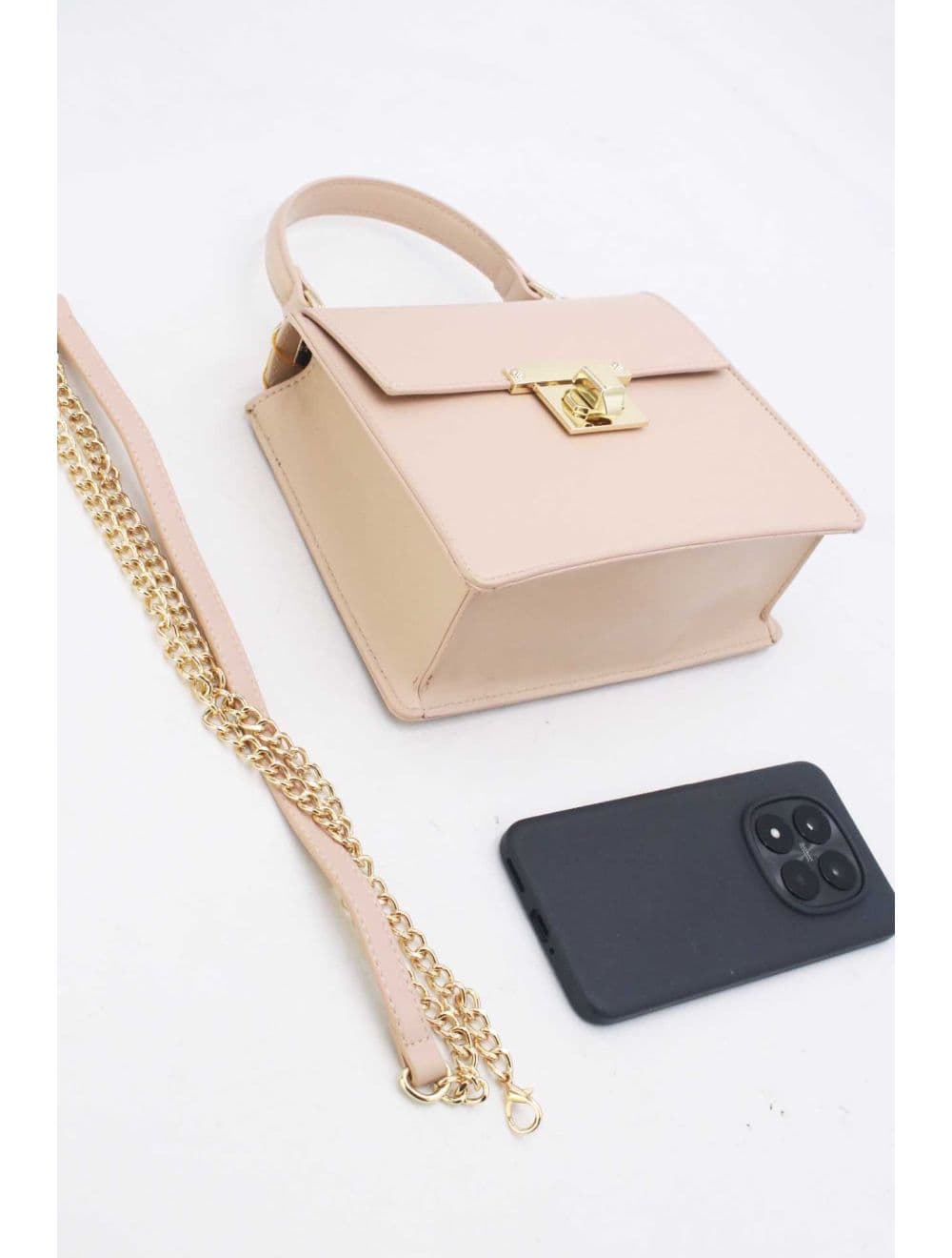 Petit Sac à Main Carré 25P-6330-Abricot — vue 4