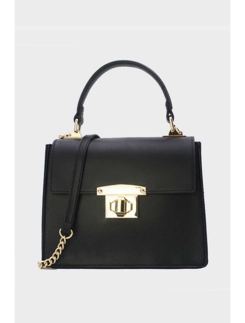 Petit Sac à Main Carré 25P-6330-Noir