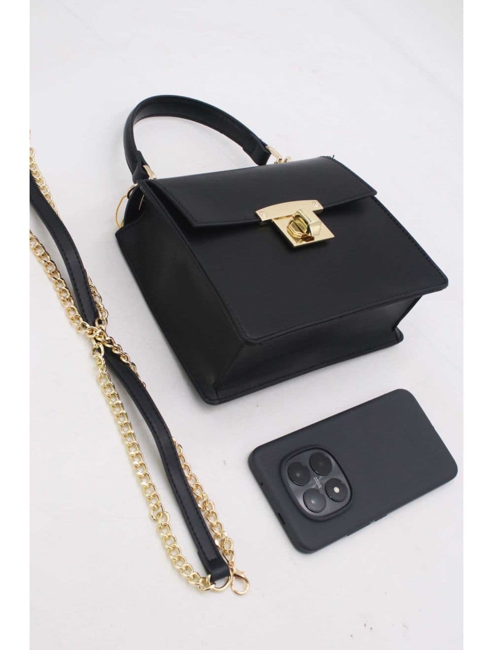 Petit Sac à Main Carré 25P-6330-Noir — vue 4