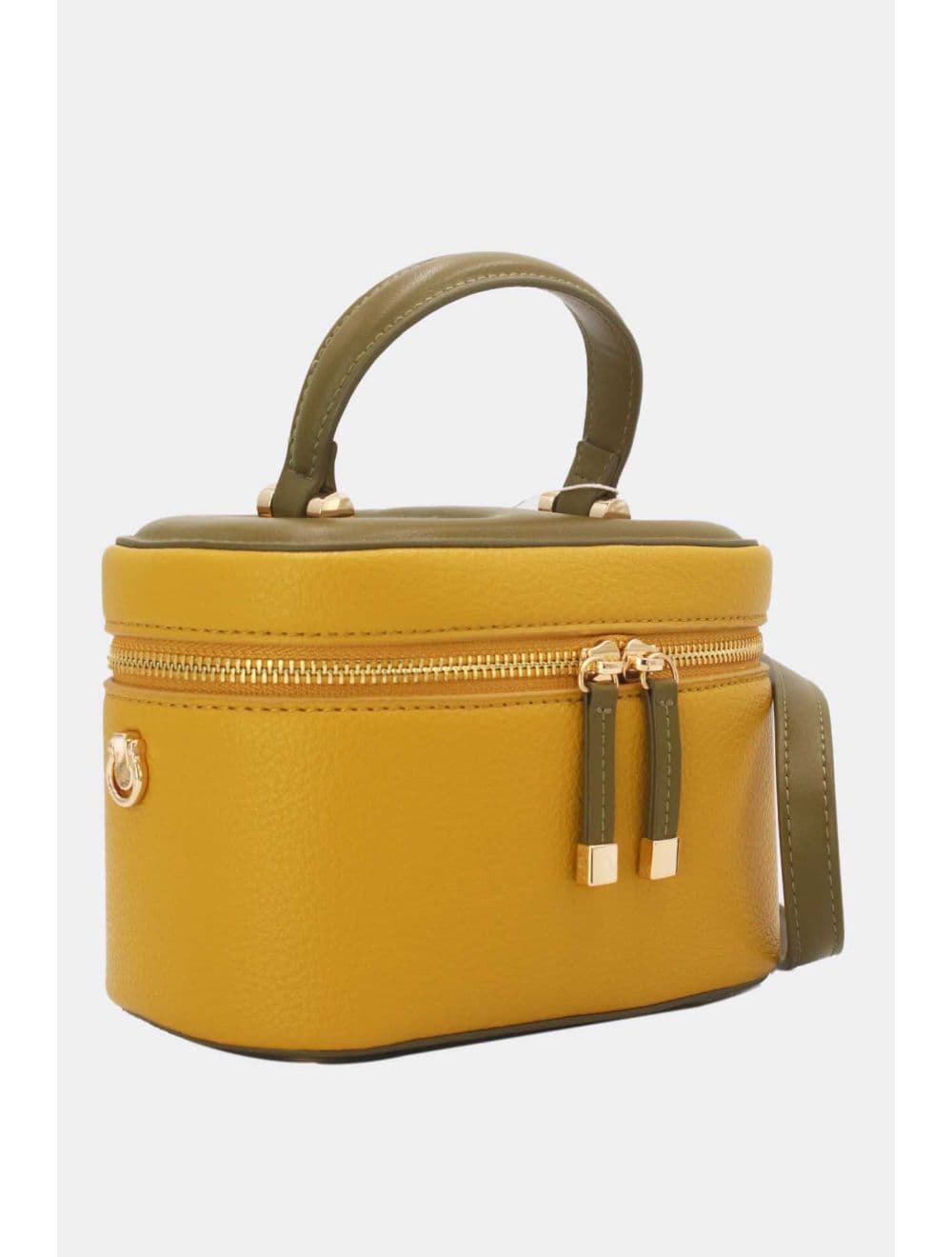 Mini Sac à Main Boîte de Mode Vintage 24P-5997-Yellow/ArmyGreen — vue 2