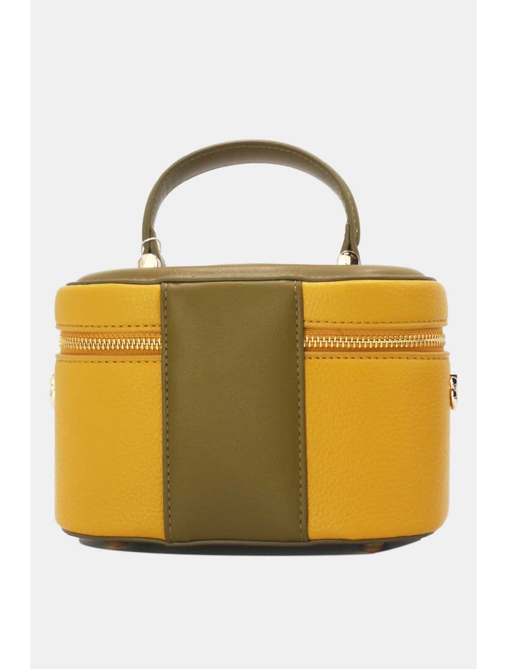 Mini Sac à Main Boîte de Mode Vintage 24P-5997-Yellow/ArmyGreen — vue 3