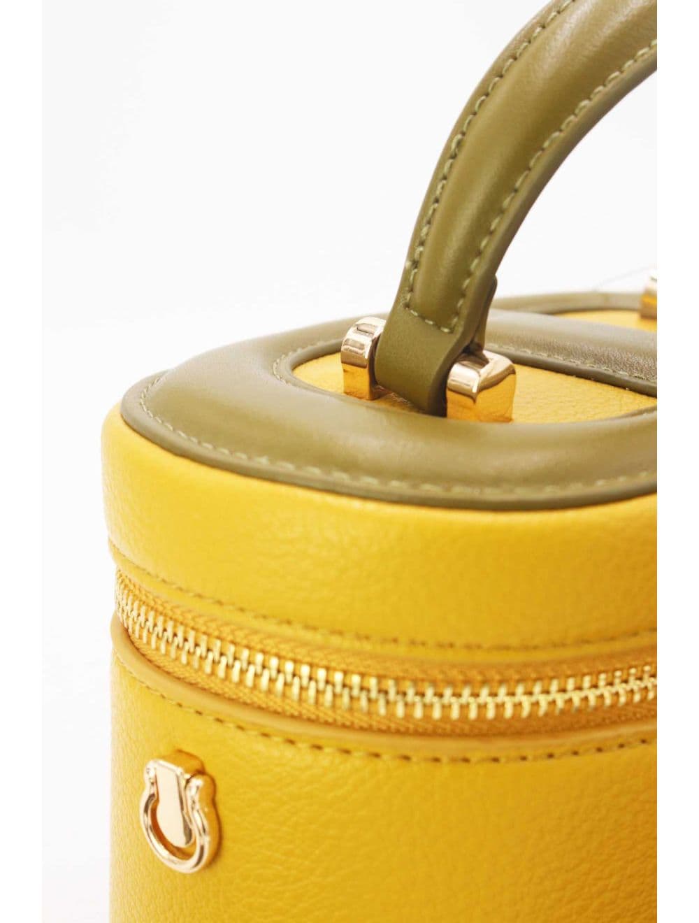 Mini Sac à Main Boîte de Mode Vintage 24P-5997-Yellow/ArmyGreen — vue 5