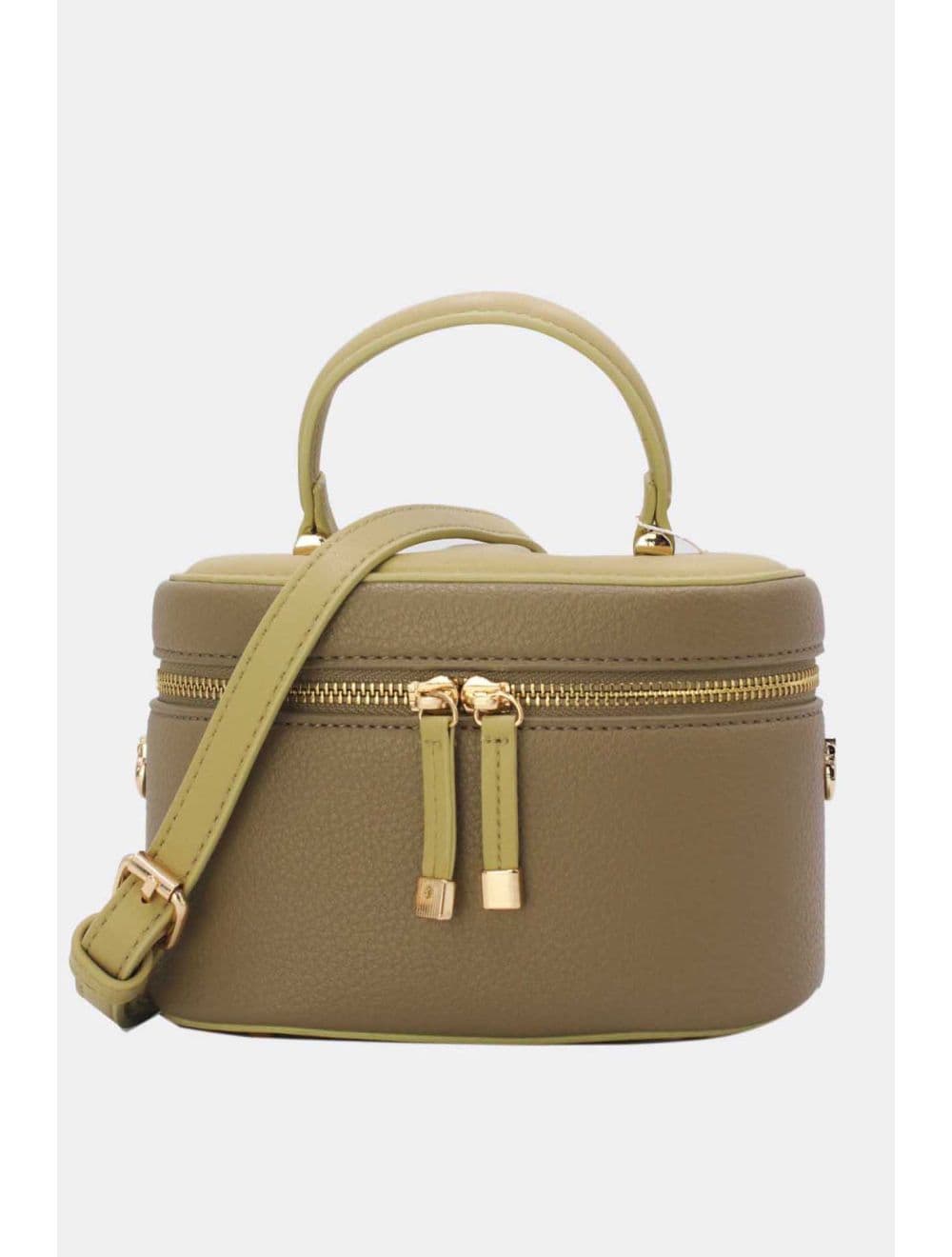 Mini Sac à Main Boîte de Mode Vintage 24P-5997-Taupe/Yellow