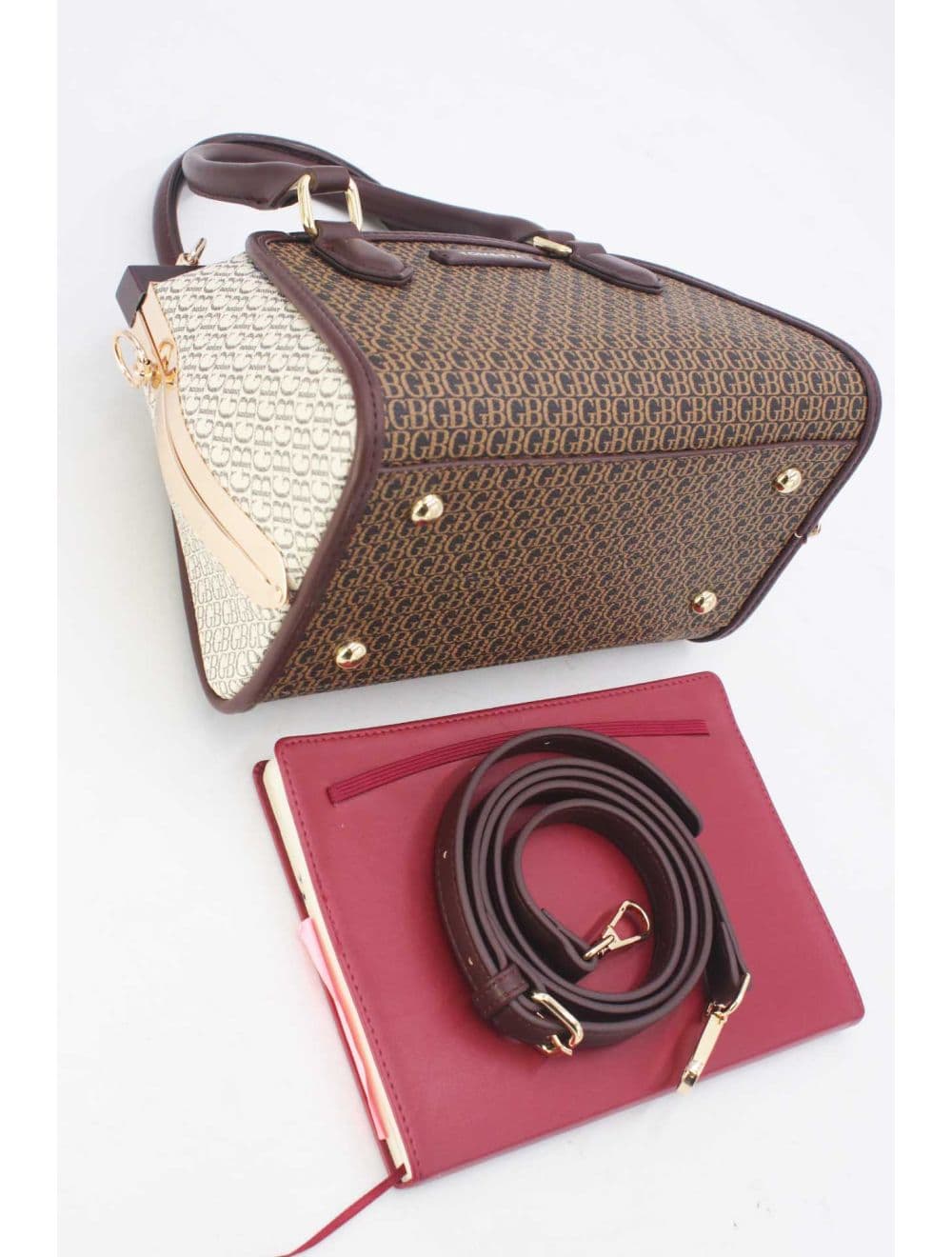 Sac à Main Monogramme 25B-6256-Café — vue 4