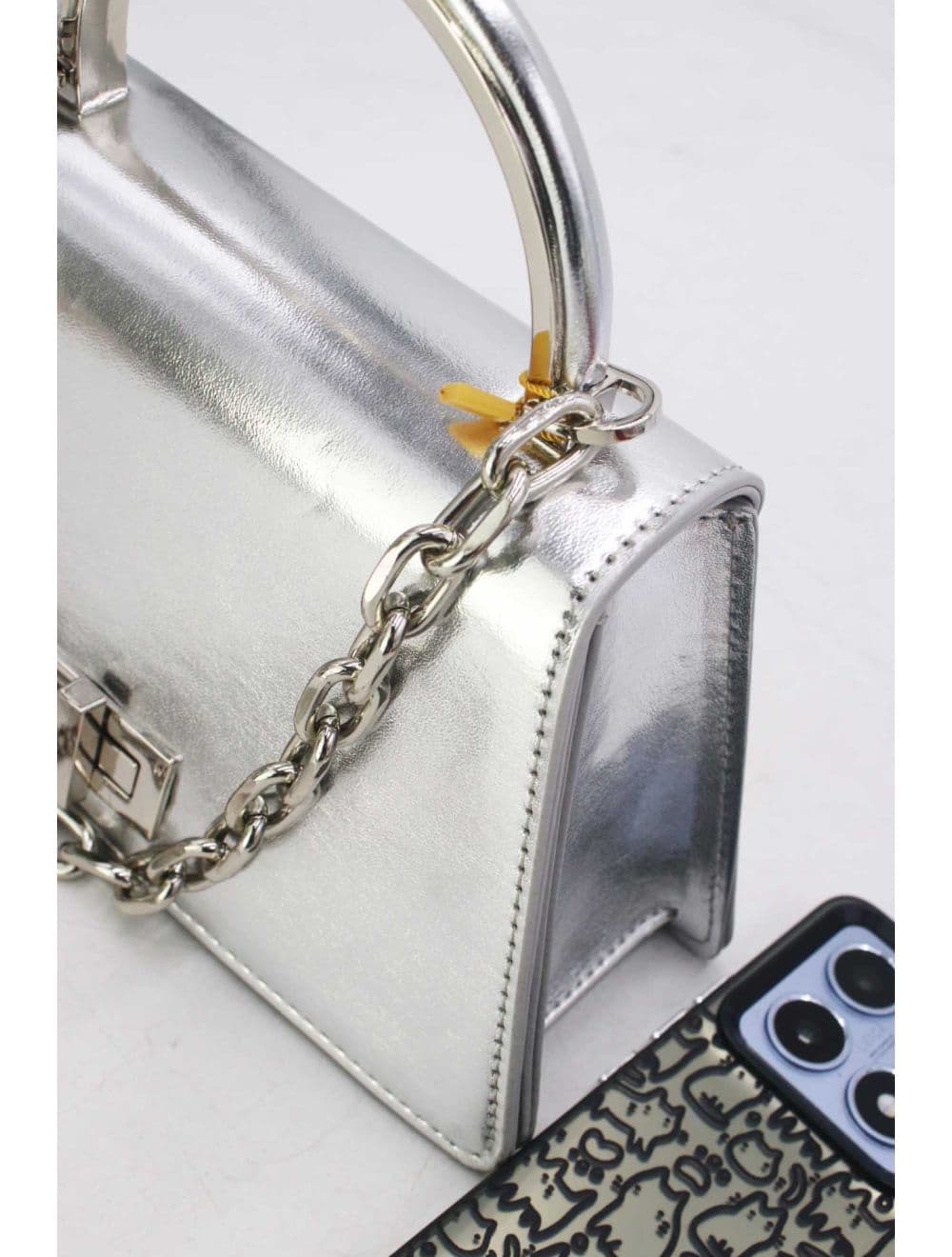 Petit Sac à Main Classique 25P-6326-Argenté — vue 5