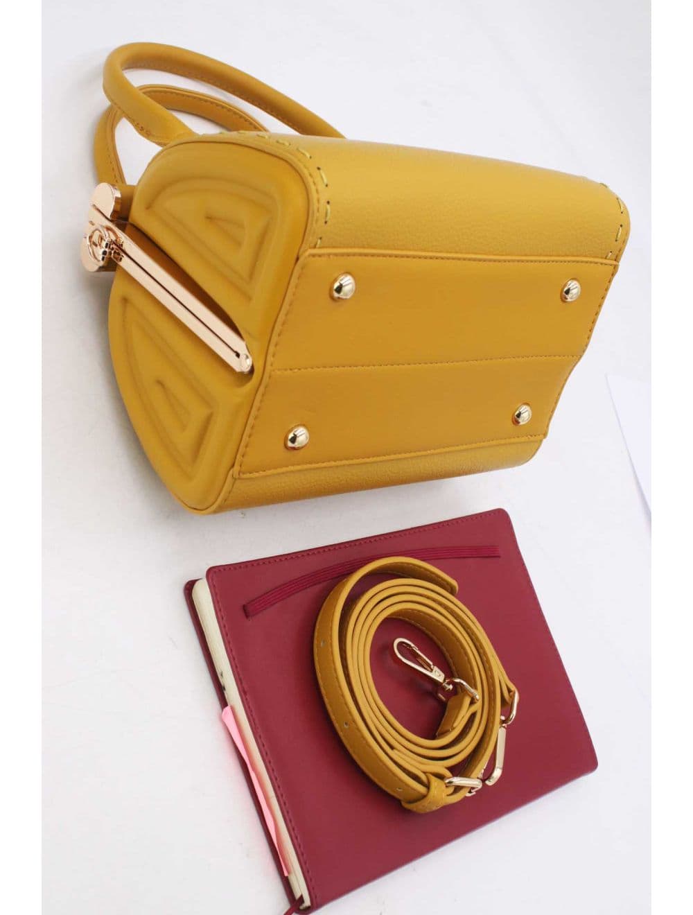 Petit Sac à Main Classique 25P-6261-Jaune — vue 4