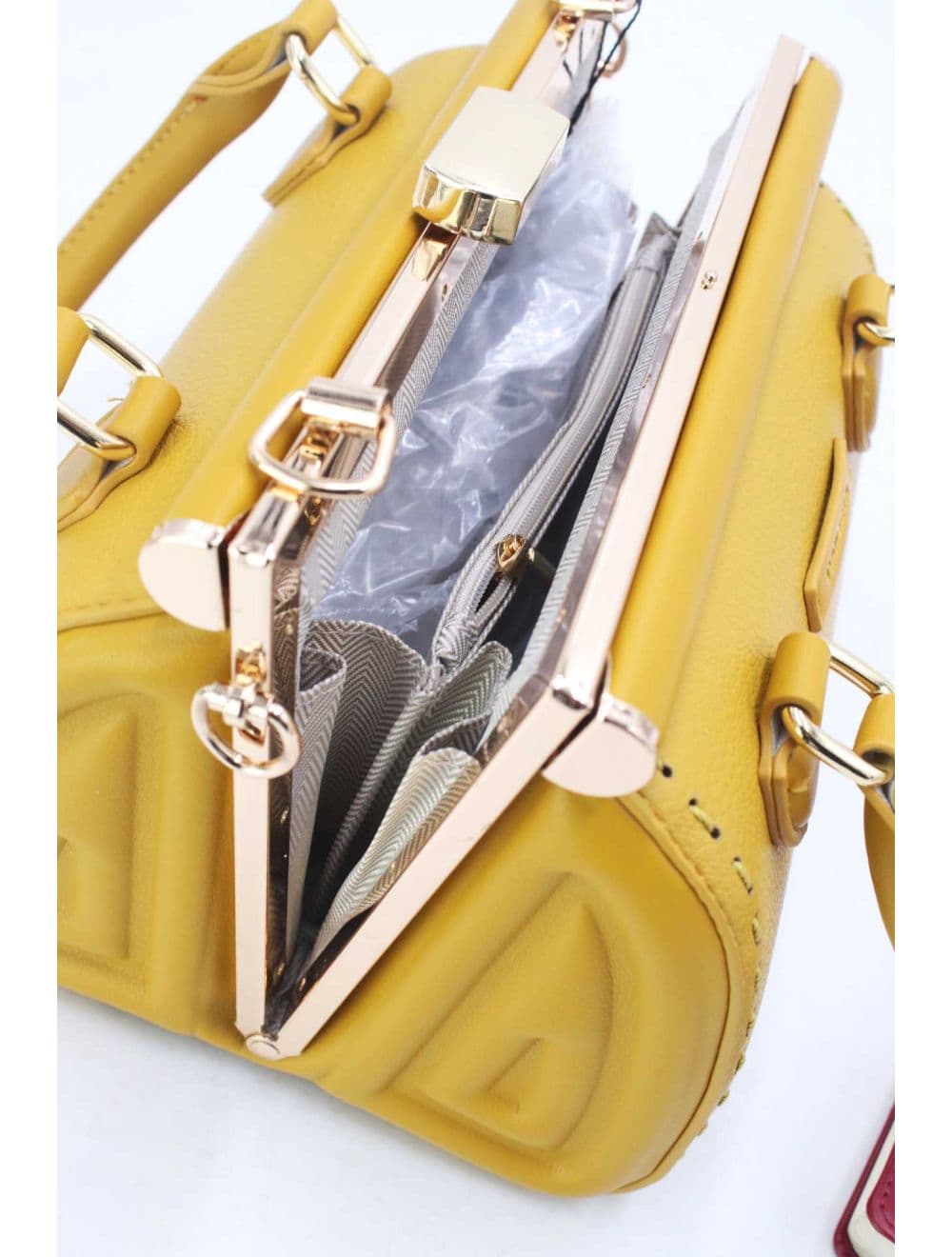 Petit Sac à Main Classique 25P-6261-Jaune — vue 5