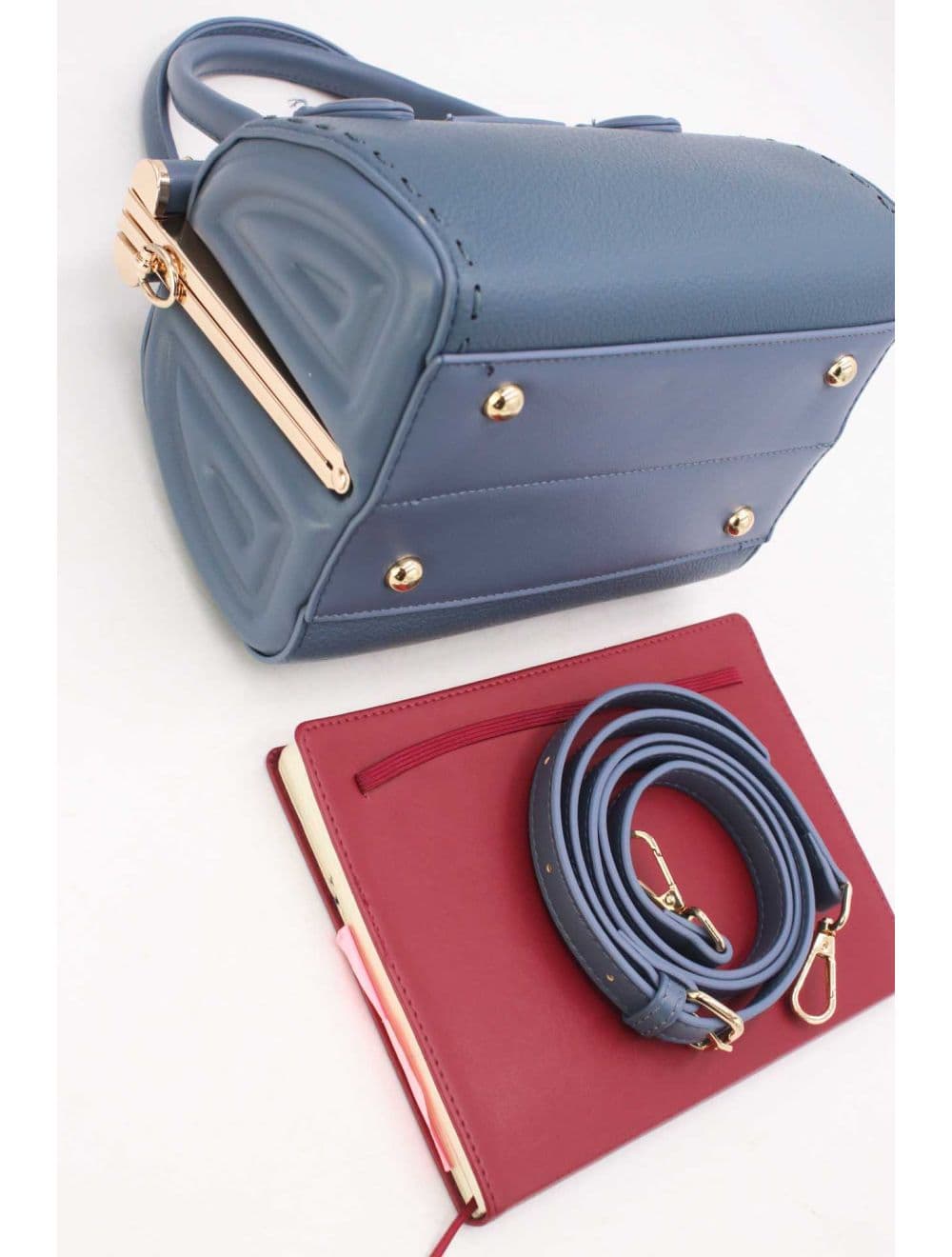 Petit Sac à Main Classique 25P-6261-Bleu — vue 4