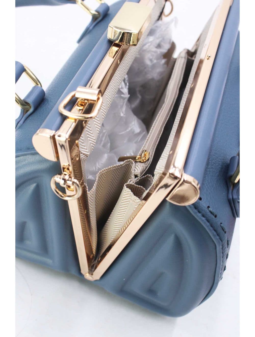 Petit Sac à Main Classique 25P-6261-Bleu — vue 5