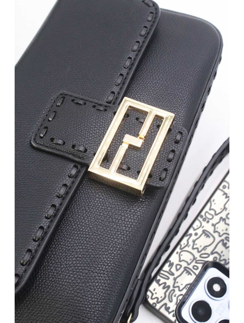 Sac à Bandoulère Double Porté 24P-5949-Noir