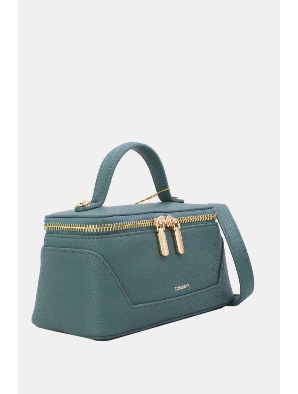 Petit Sac à Main Effet Grainé 25P-6171-Bleu — vue 3