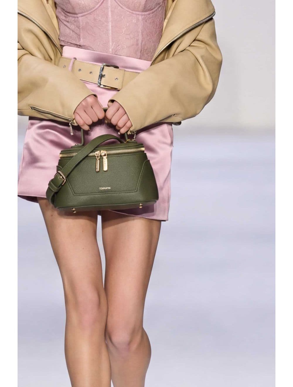 Petit Sac à Main Effet Grainé 25P-6171-Vert — vue 6