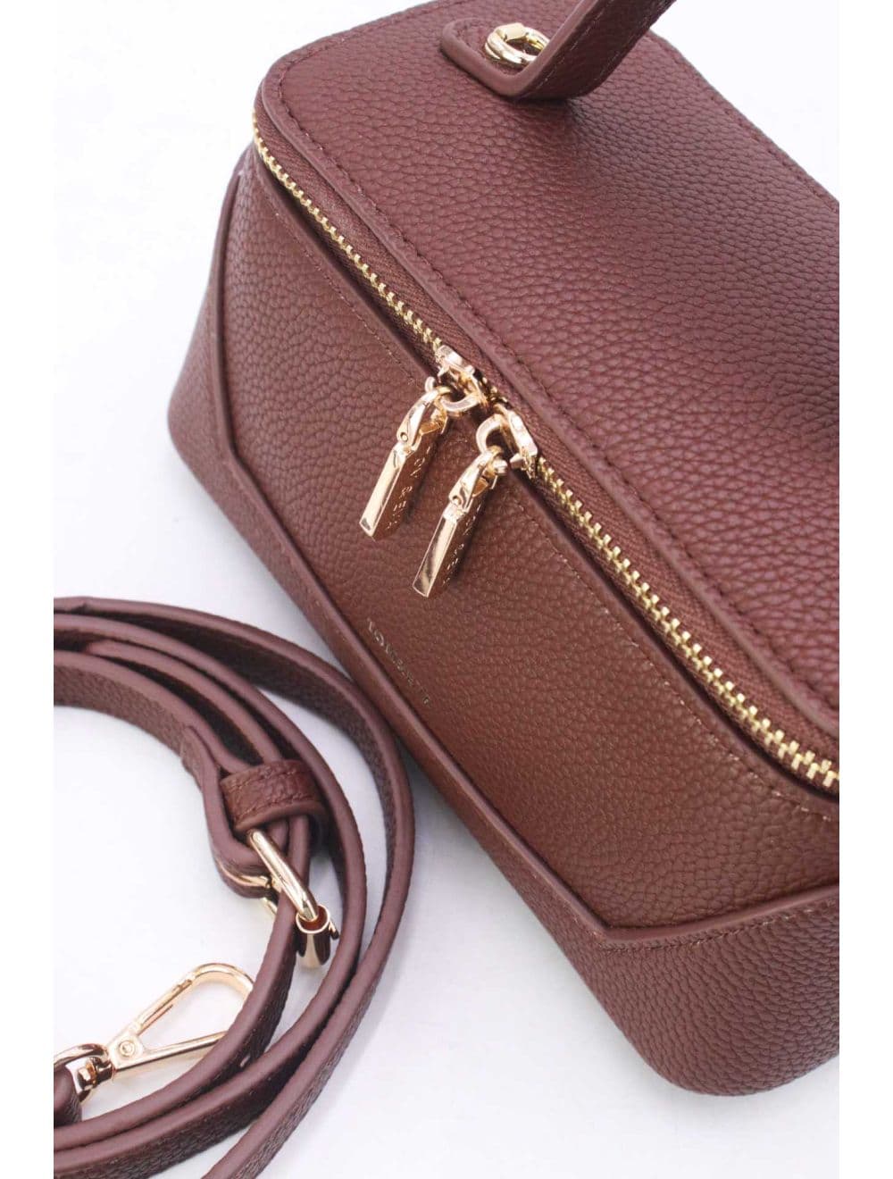 Petit Sac à Main Effet Grainé 25P-6171-Café