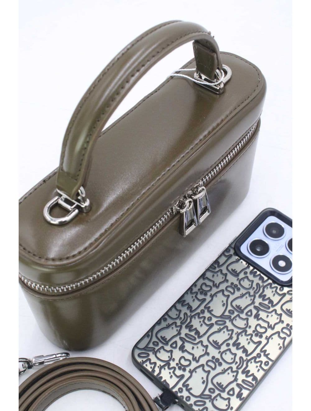 Petit Sac à Main Fin 25P-6199-Vert