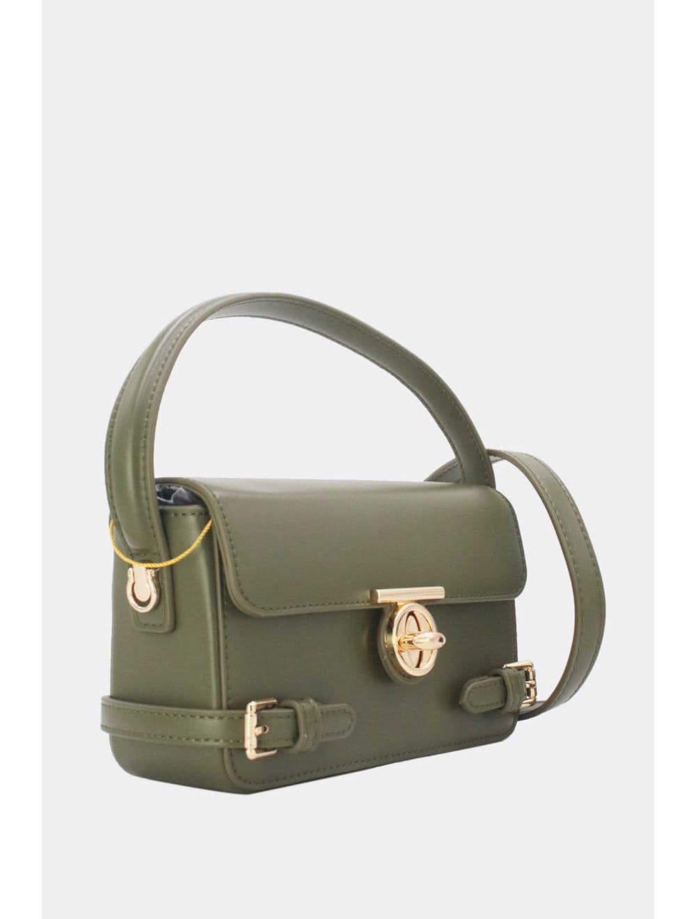 Petit Sac à Main Rigide Urbain Femme 24P-6065-Vert Foncé — vue 3