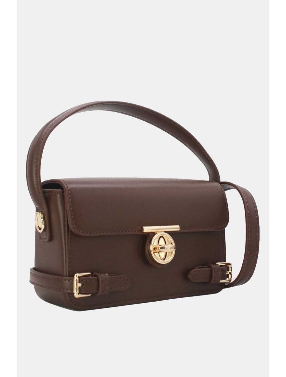 Petit Sac à Main Rigide Urbain Femme 24P-6065-Coffee — vue 3